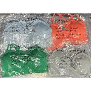 4 pack Seamless Criss-Cross Bralette with Removable Pads